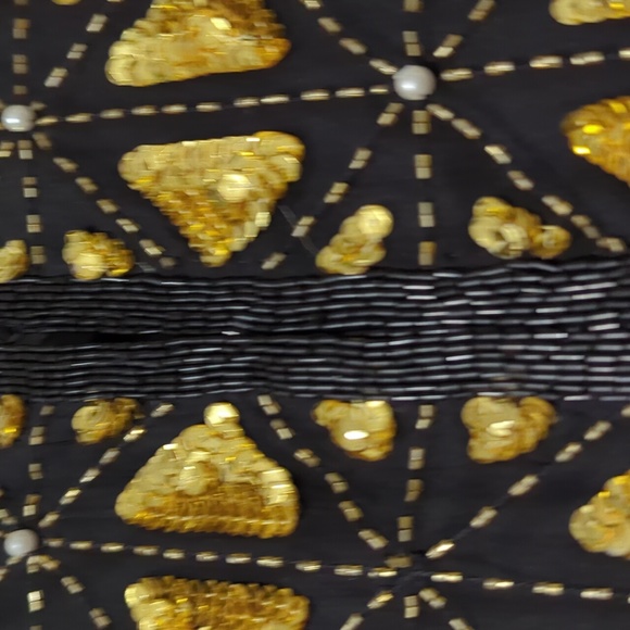 Stenay Black Beaded and Pearl Evening Jacket - Picture 3 of 5